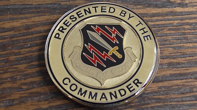 USAF 821st Air Base Group Thule AFB Greenland Commanders Challenge Coin #176X