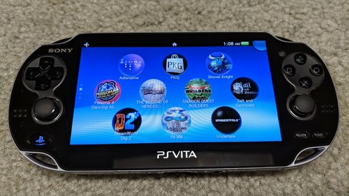 PS Vita PlayStation System 1101 OLED 3.68 Henkaku Retro 32GB SD2Vita Retro Games