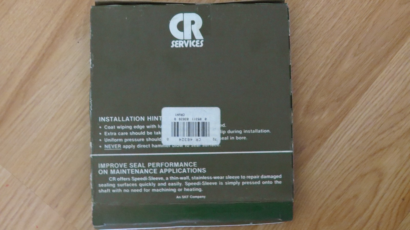 CR Services Oil Seal 46324  4.625x6.25x.5 - NOS