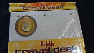 PORTABLE TRAVEL DESK For Child Car Travel Folds Flat Drink Holder New Sealed