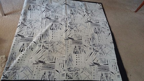 Epic Rare Abstract / Atomic Mid Century Modern Upholstery Fabric Velveteen 9'