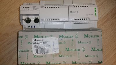 Klockner Moeller  PLC PS4-151-MM1, 8 relay out,16 DC In, Ana in/out