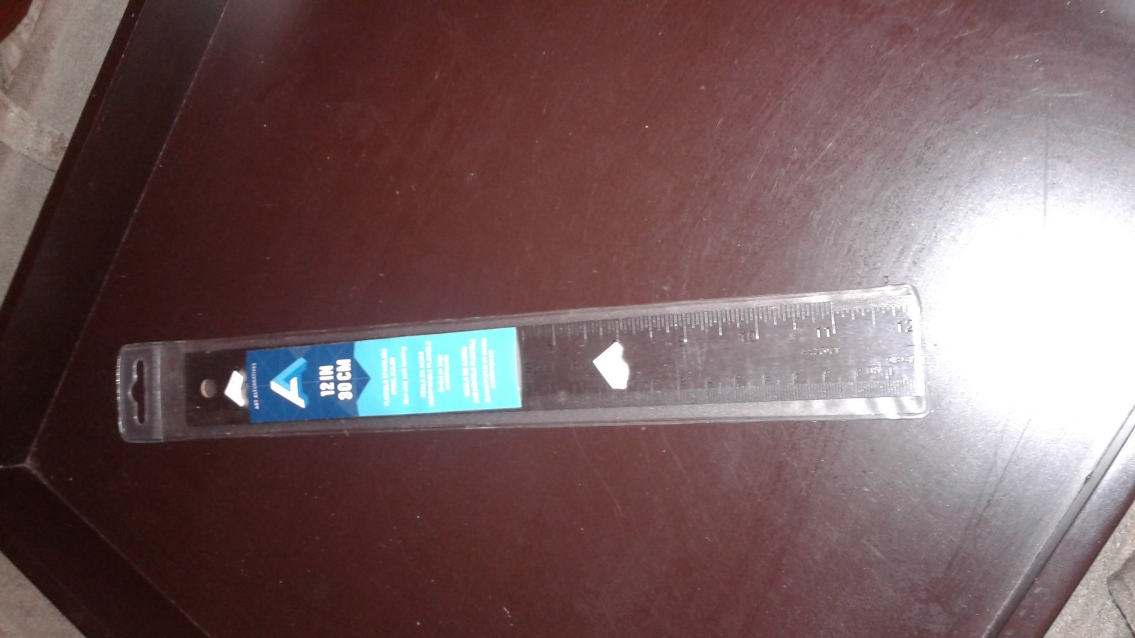 Art Alternat Ruler with Nonskid Cork Back Stainless Steel 12