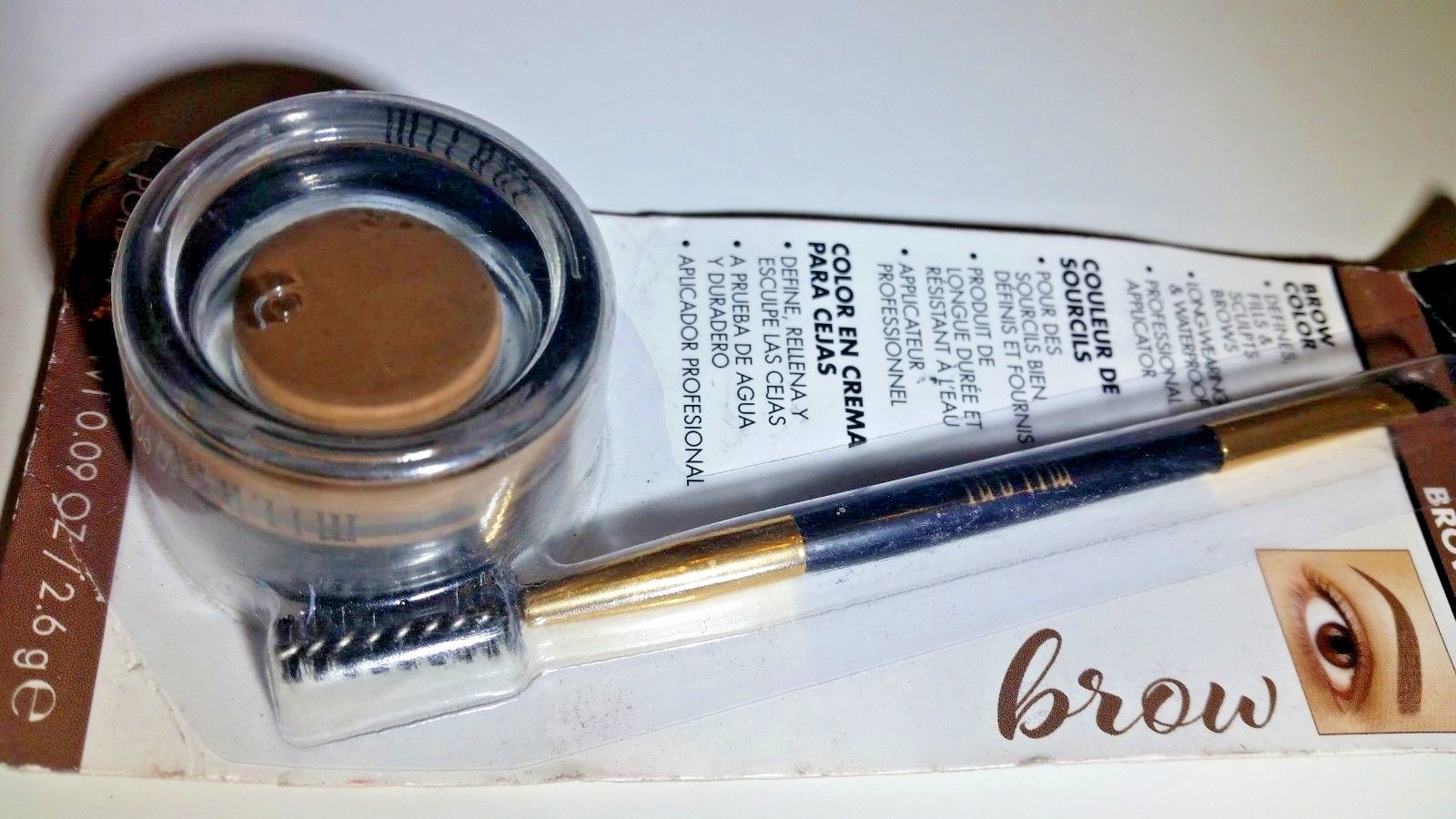 Milani Stay Put Brow Color - Waterproof Formula - Shade 01 Soft Brown