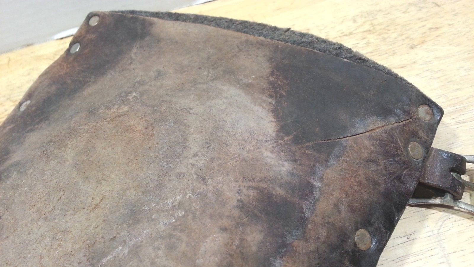 Vintage - Leather Knee Pads - Work Gear - Felt Cushioning - One Pair