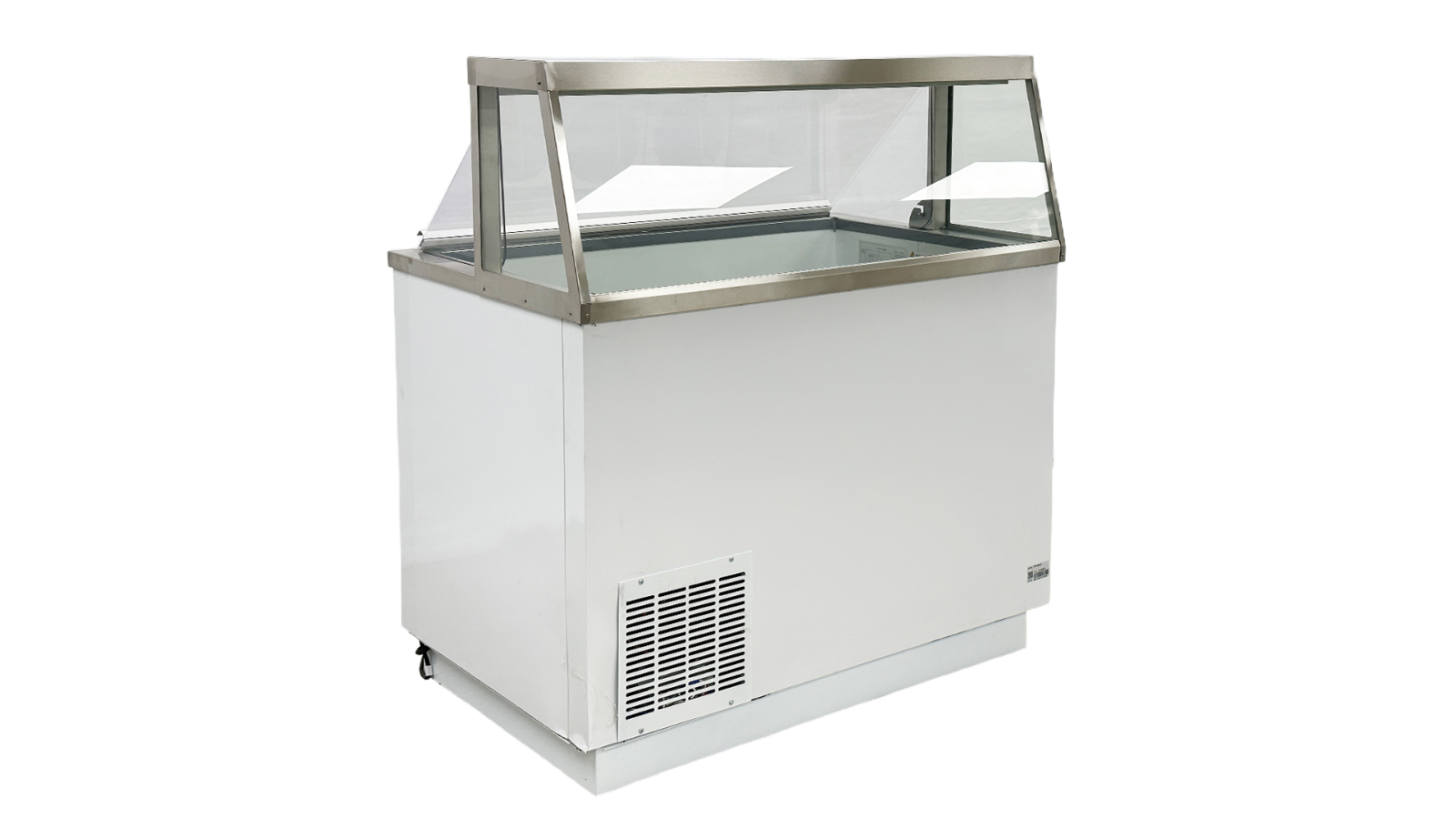 8 Can Ice Cream Cabinet Refrigerator Display Case Showcase Gelato Freezer