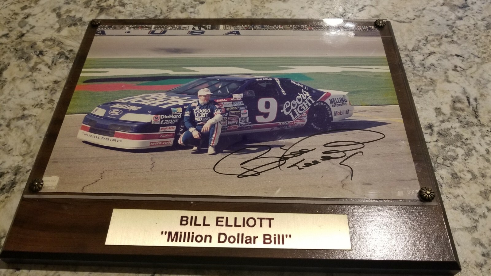 Authentic Autographed NASCAR - Bill Elliott