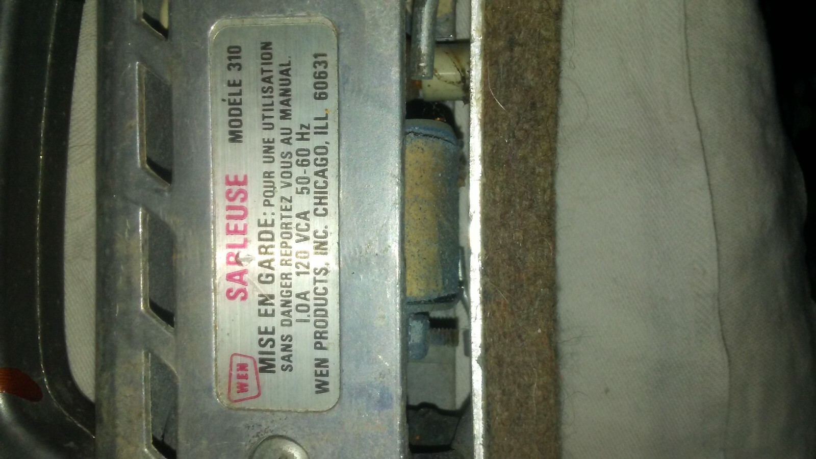 Vintage WEN Vibrating Sander Model 310  WEN Products, INC. Chicago ILL.