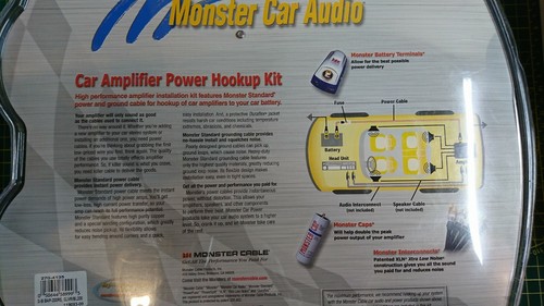 Monster Cable Car Audio Amplifier Hookup Kit