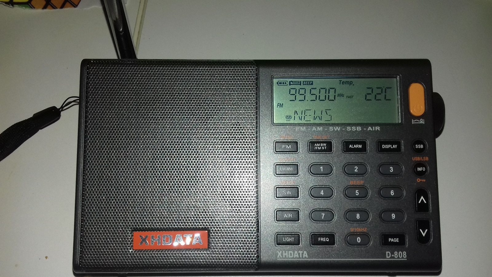 XHDATA D808 Portable Radio FM/Shortwave/MW/LW SSB AIR RDS Full Band SDR