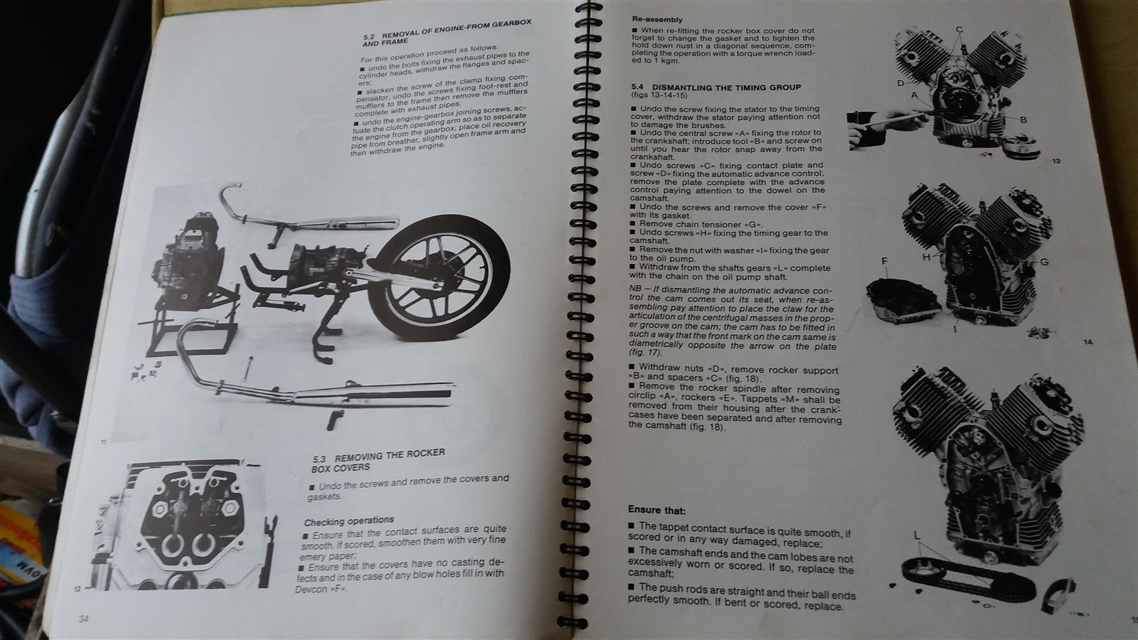 MOTO GUZZI WORKSHOP REPAIR MANUAL V35C IMOLA V50C MONZA V65 SP FACTORY