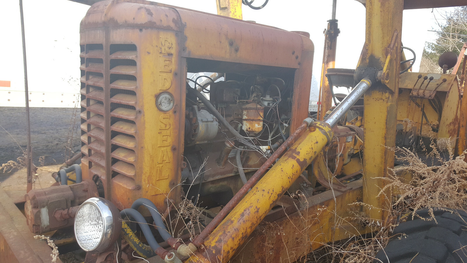 ANTIQUE 1960's PETTIBONE CARY LIFT FORKLIFT Will part this out