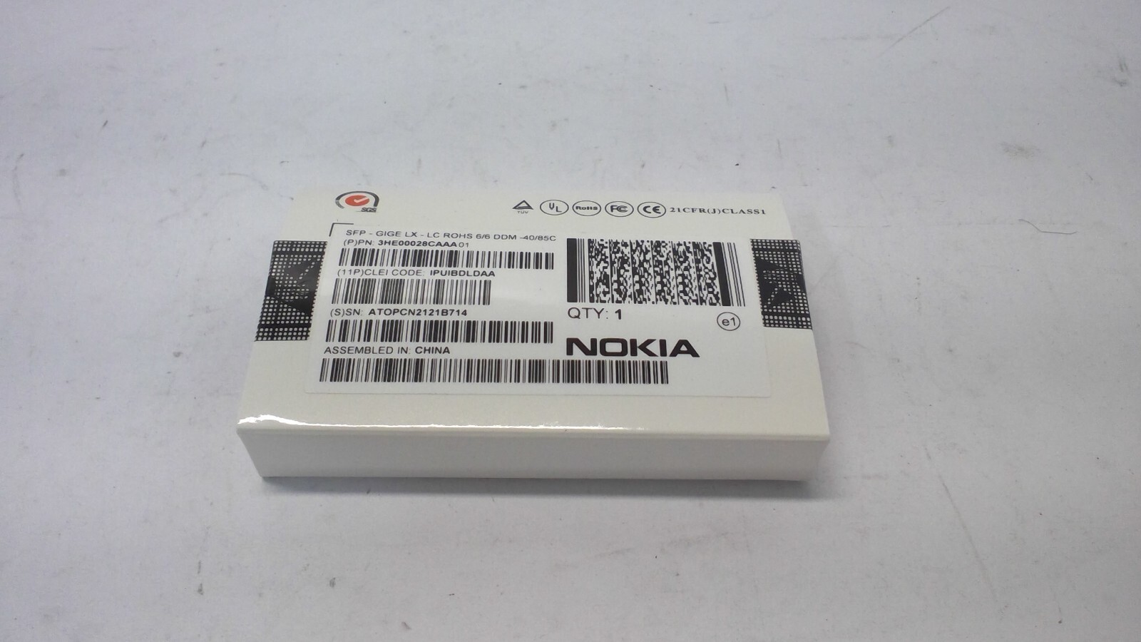 Nokia 3HE00028CAAA01 Transceiver SFP-GIGE LX-LC ROHS 6/6 DDM