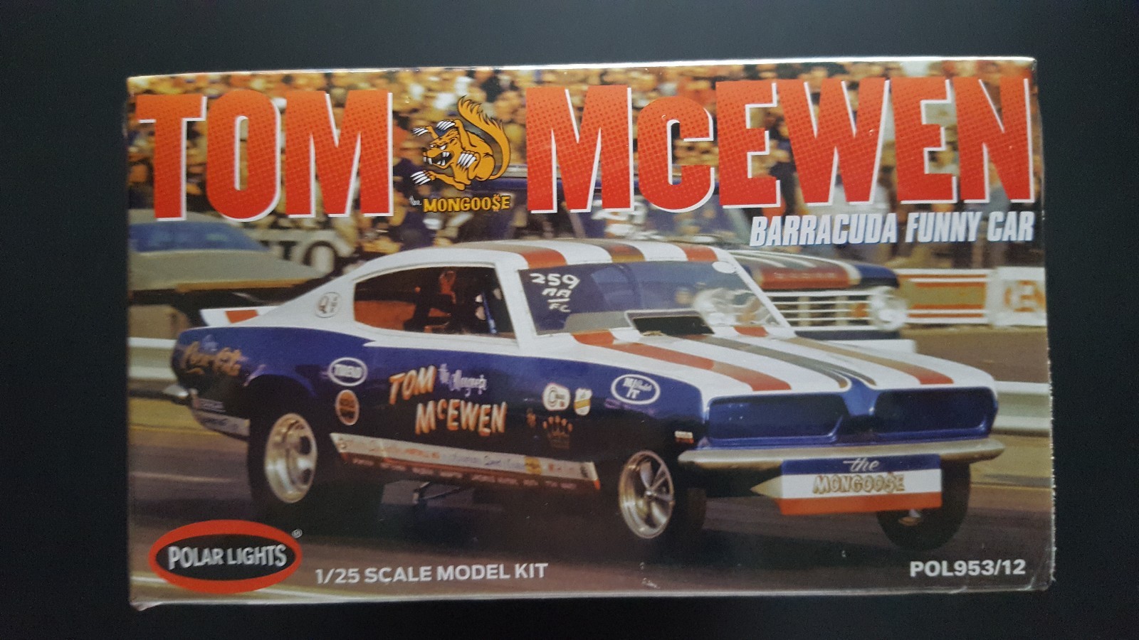 Polar Lights 1:25 Tom Mongoose McEwen 1969 Barracuda Funny Car POL953/12