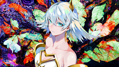 Anime girls creative coding takt op destiny blue hair Playmat Game Mat Desk