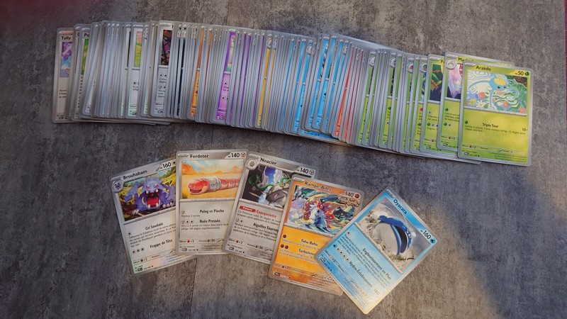 Lot Cartes Pokemon Faille Paradoxe Sv4 Fr Co/Unco Complet