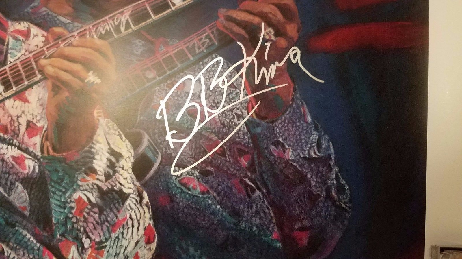 B.B. KING Signed Auto poster Litho Print Limited Edition Signed by BB King