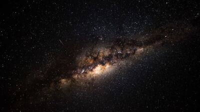 Anime night sky stars starry space comet milky way Play Gaming Mat Desk