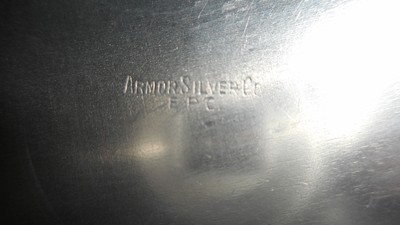 Armor Silver Co EPC silverplate cream and open sugar