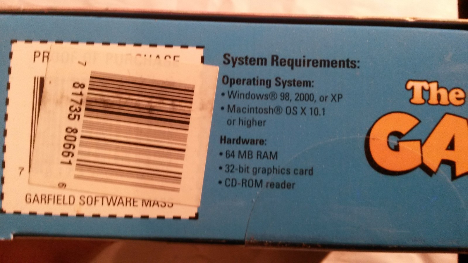 The Wide World of Garfield - PC CD ROMs