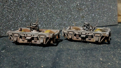 ON30 FREIGHT OR PASSENGER CAR TRUCKS & WHEEL SETS 2-PK BACHMANN #299032 CUSTOM 