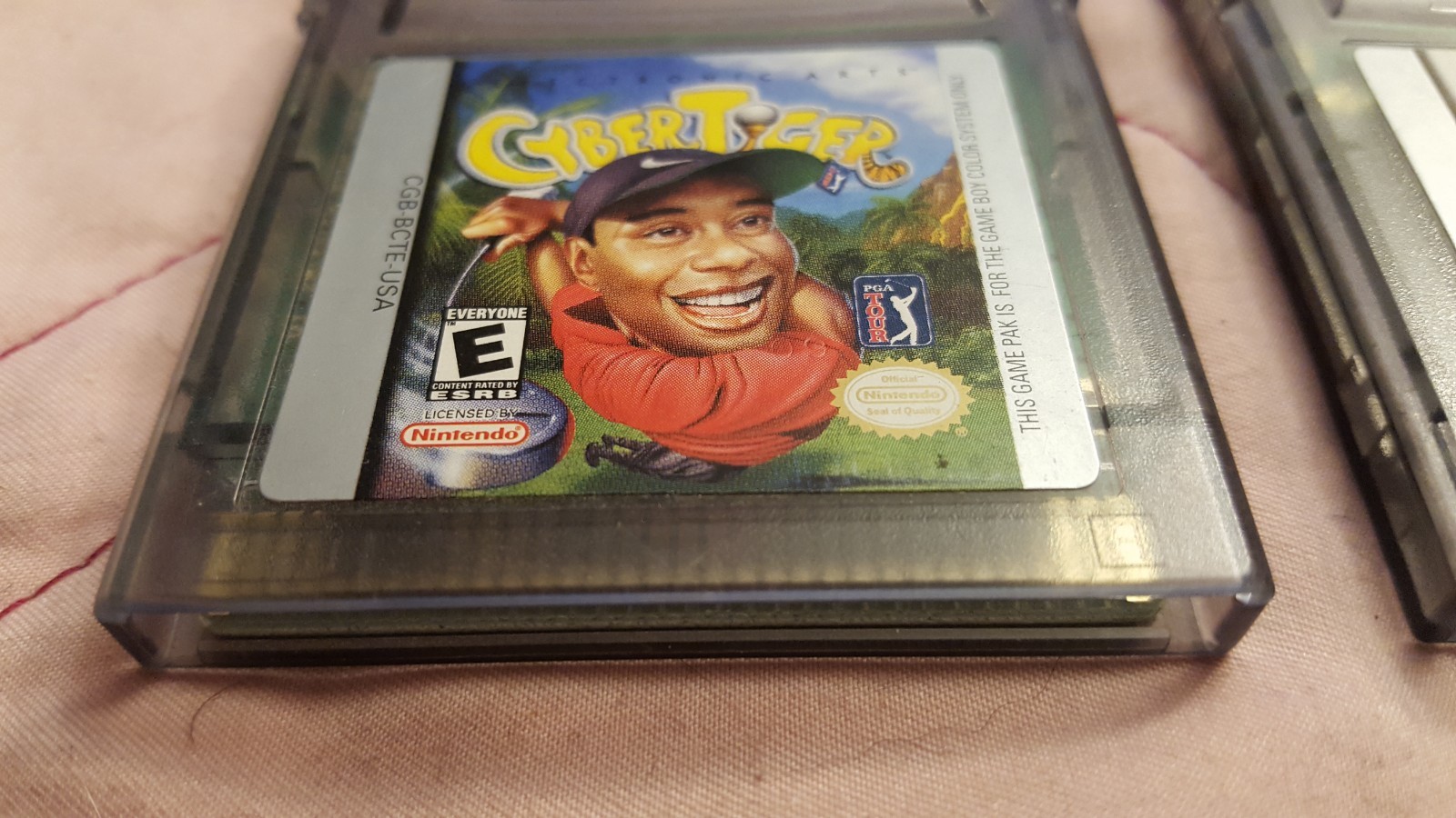 Nintendo Game Boy Color Cartridge Game Lot Knockout Kings ,CyberTiger