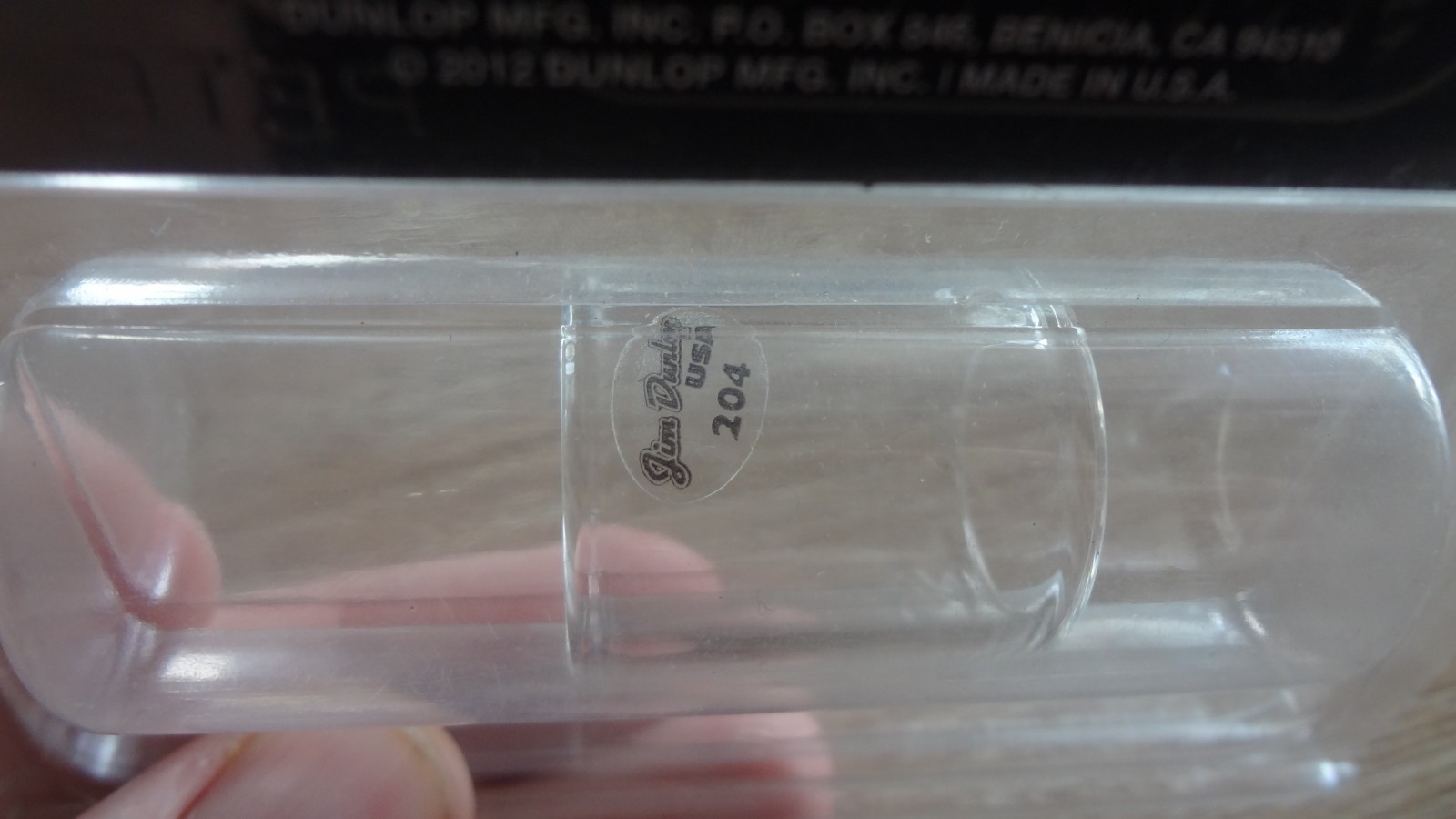 New Jim Dunlop 204 Med Knuckle Tempered Glass Slide! 10.5 Ring Size