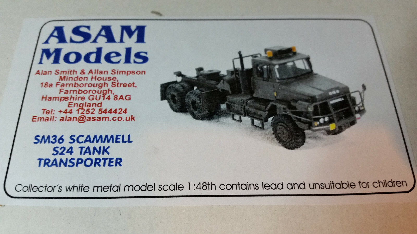 Asam. Models. Scammell. Transporter