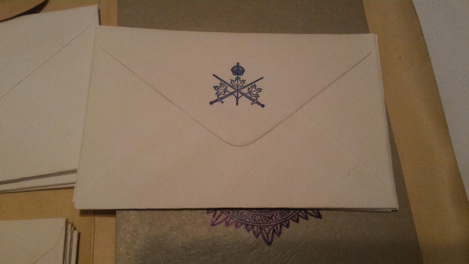 Post WW2 WWII Canadian Canada RCASC Royal Army Service Corps Writing Kit