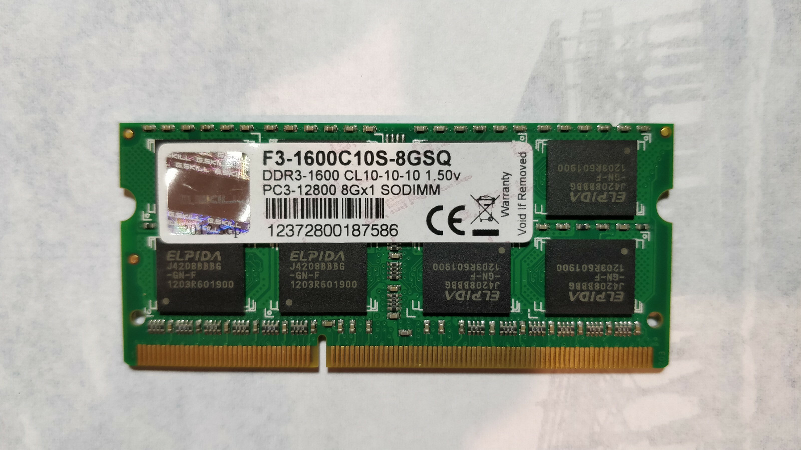 G.Skill F3-1600C10S-8GSQ (DDR3-1600 CL10 8GB×1) tf8su2k GSkill 8GB DDR3-1600 CL10-10-10 1.50V F3-1600C10S-8GSQ | eBay