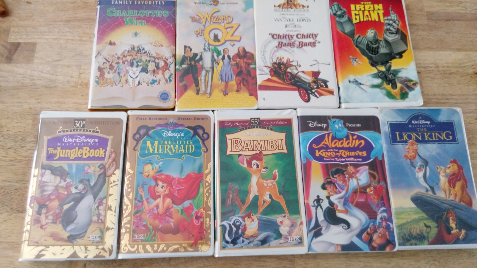 (9) Disney and other children's classic VHS Tapes lot
