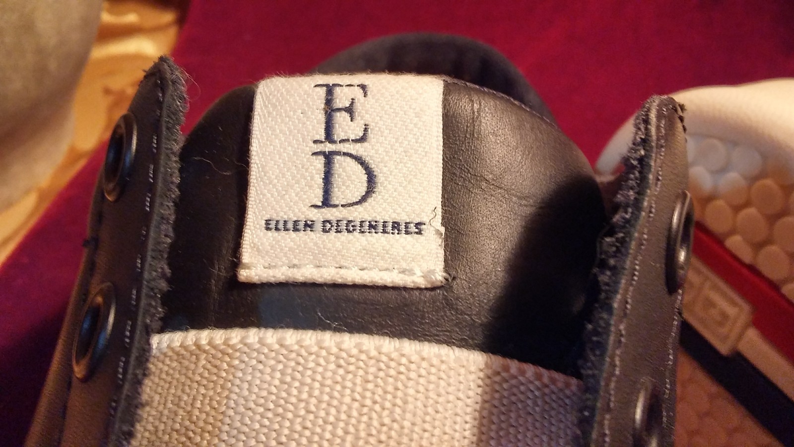 ED Ellen Degeneres Chapa Mule Slip On Black Leather shoes 9 1/2 M