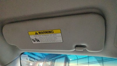 2011-2015 Hyundai Sonata LH Driver Side Interior Sun Visor Gray-RA Cloth
