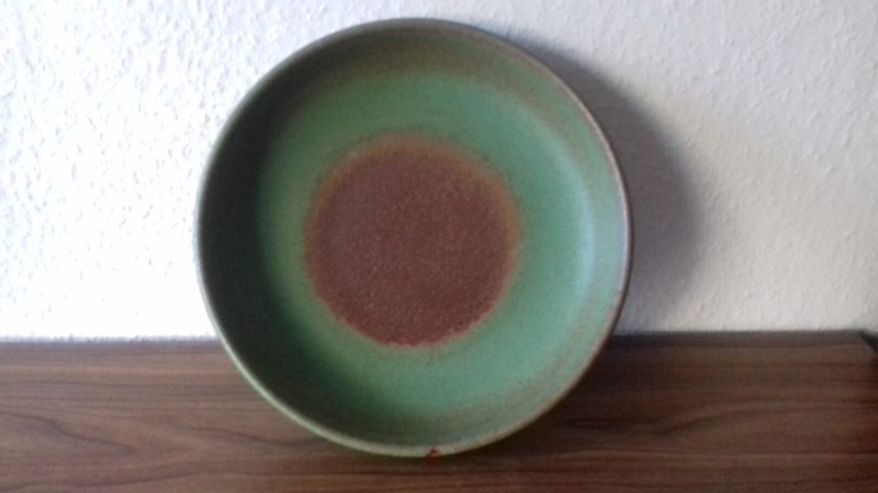Fritz Van Daalen Keramik Schale Vintage 1960er GrÃ¼N Braun Fat Lava 771/26