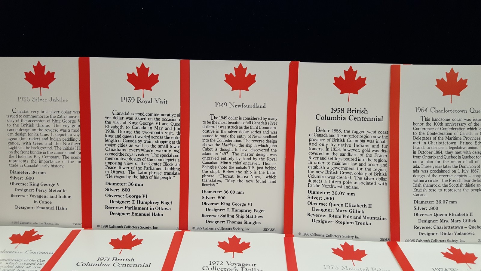 1935-1984 Canadian 20pc Silver Set