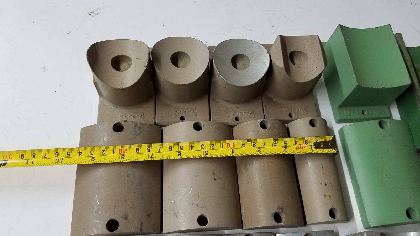 LOT~ McElroy Plastic Pipe Heater Serrated Adapter Plate & Sidewall Clamp Concave