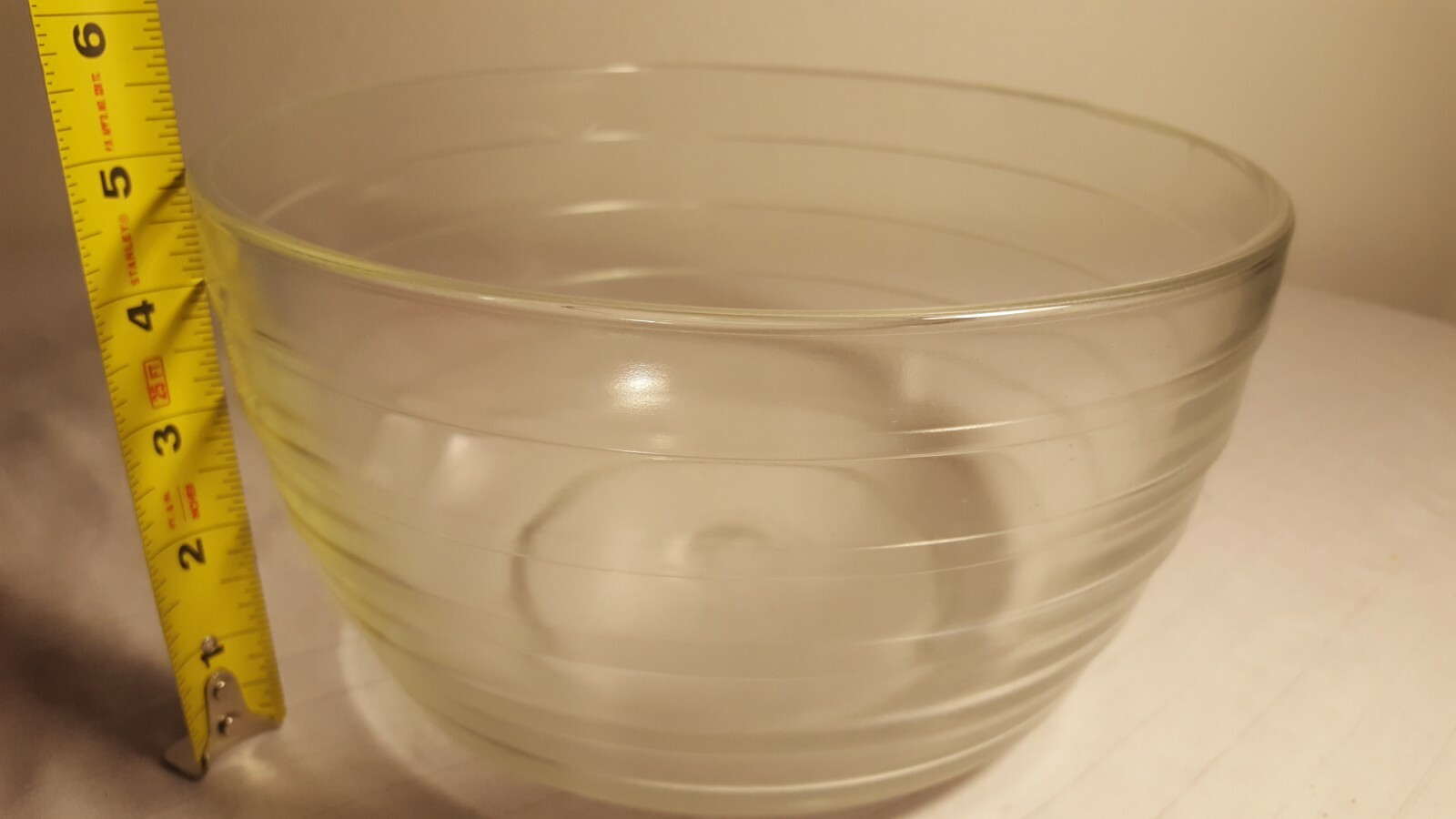 PYREX USA Vtg 3 Quart Large Glass Mixing Bowl Kitchen Ware