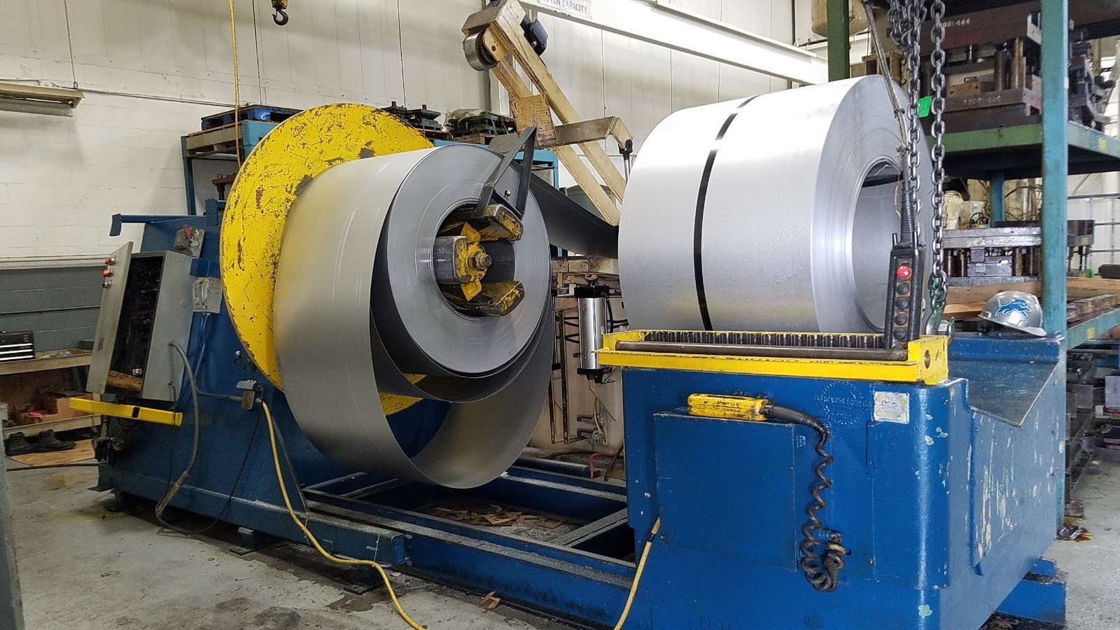 COE PRESS, COIL REEL, COIL CAR, DALLAS LOOP CONTROL, 20,000 LB. CAP.,30