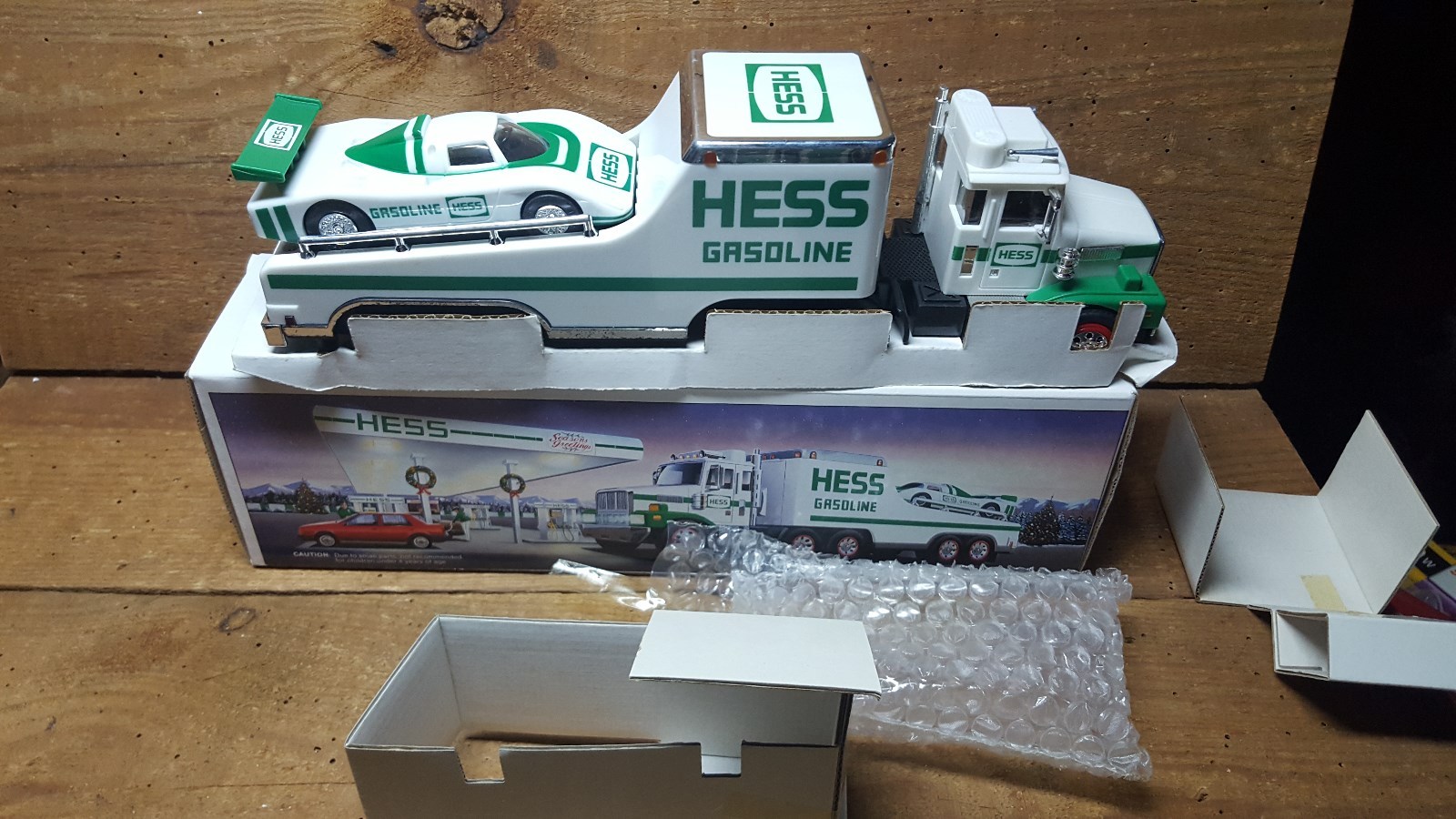 HESS 1988~~TOY TRUCK AND RACER~~ NEW IN BOX,  CASE FRESH!!  <LOOK>