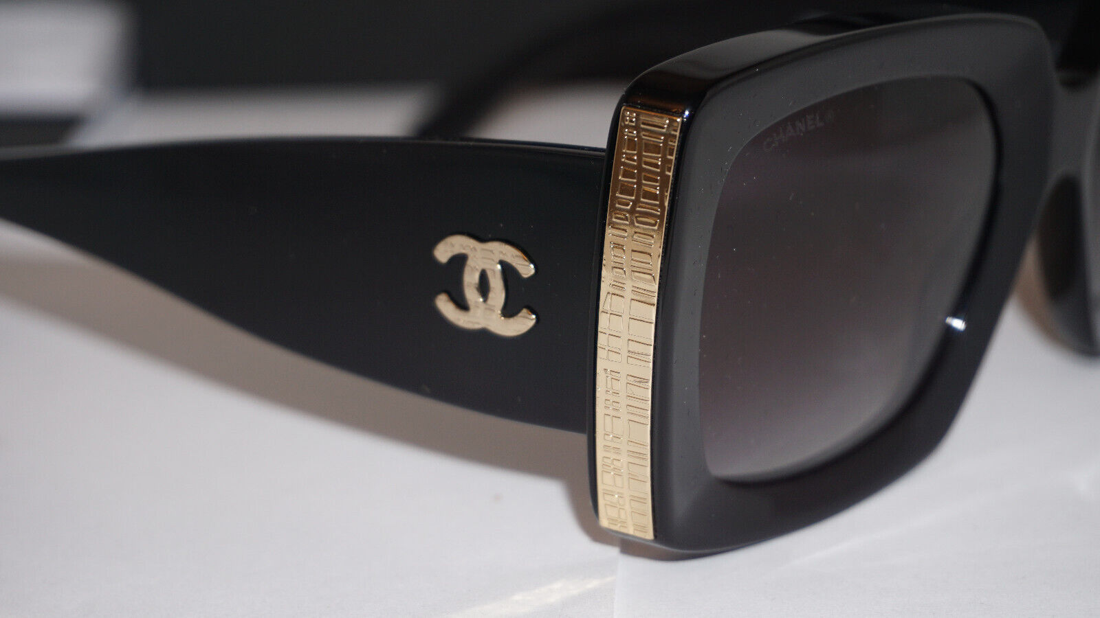 CHANEL Sunglasses New Black Light Dark Grey Gradient CH5435 CHANEL Sunglasses New Black Light Dark Grey Gradient CH5435
