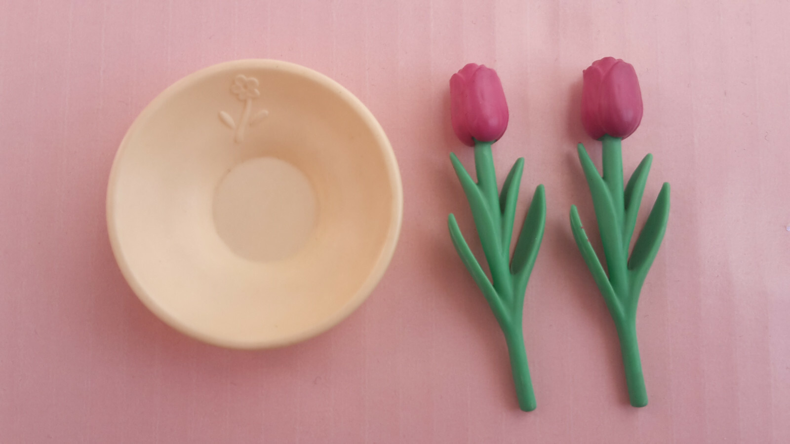 Barbie Garten Zubehör Tulpen Schale Blumen Deko Möbel 90er Gärtner aus Sammlung