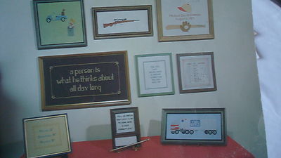 Cross Stitch Leaflet MEN & BOY'S TOYS Sports Vehicles Occupations Vtg 1979