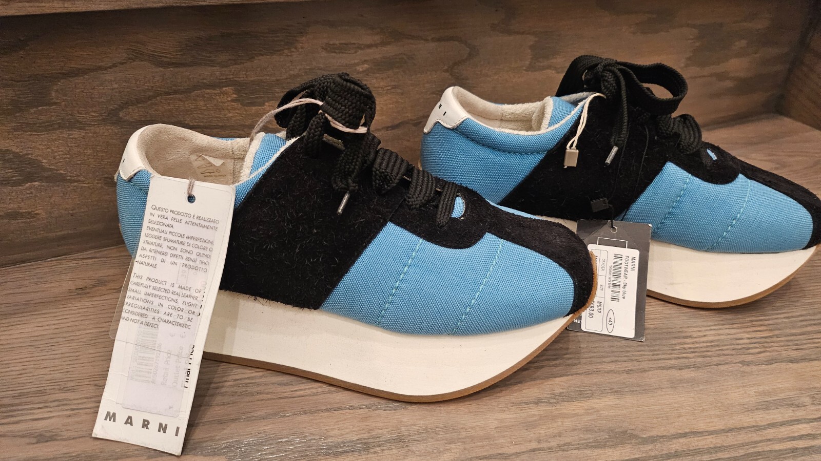 スニーカー MARNI SS25 Marni Sneakers Blue (SNZW003020 P809300B21) MARNI SS25 'Pablo' sneakers (SNZW003020P8093 00B21) (MARNI