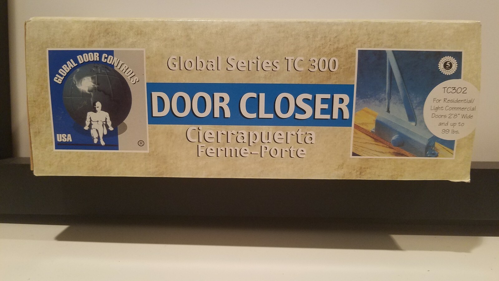 Door Closer Metal Global TC 302 Residential Light Commercial - New