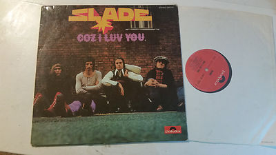 SLADE COZ I LUV YOU VINYL LP original germany 1972 vinyl import rare glam rock!!