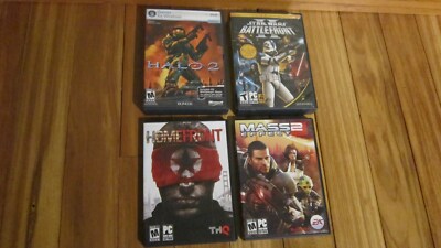 LOT Star Wars Battlefront II ,Halo 2, mass2, homefront (PC Games) w/keys