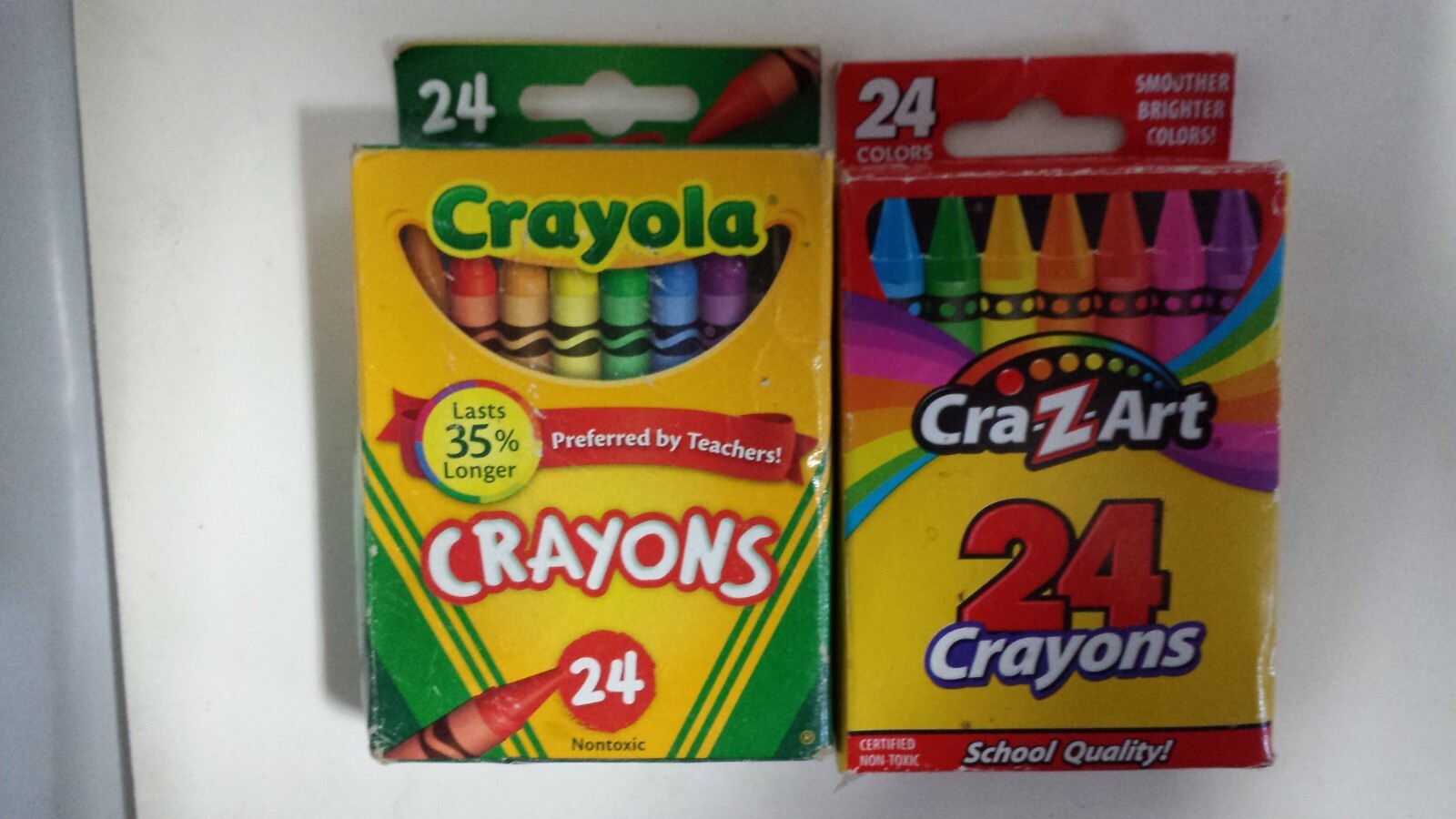 Cra-Z-Art/ Crayola 24 Count Smoother Brighter Colors Crayons Cra-Z-Art/ Crayola 24 Count Smoother Brighter Colors Crayons