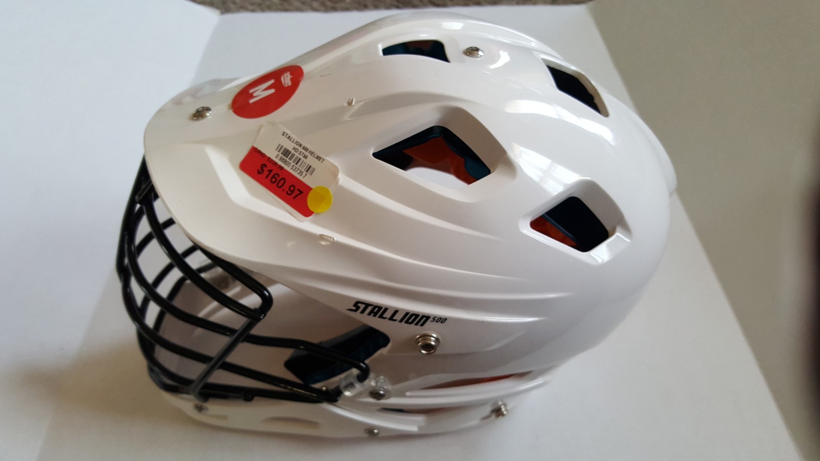 Schutt Stallion 500 Lacrosse Helmet Medium White New