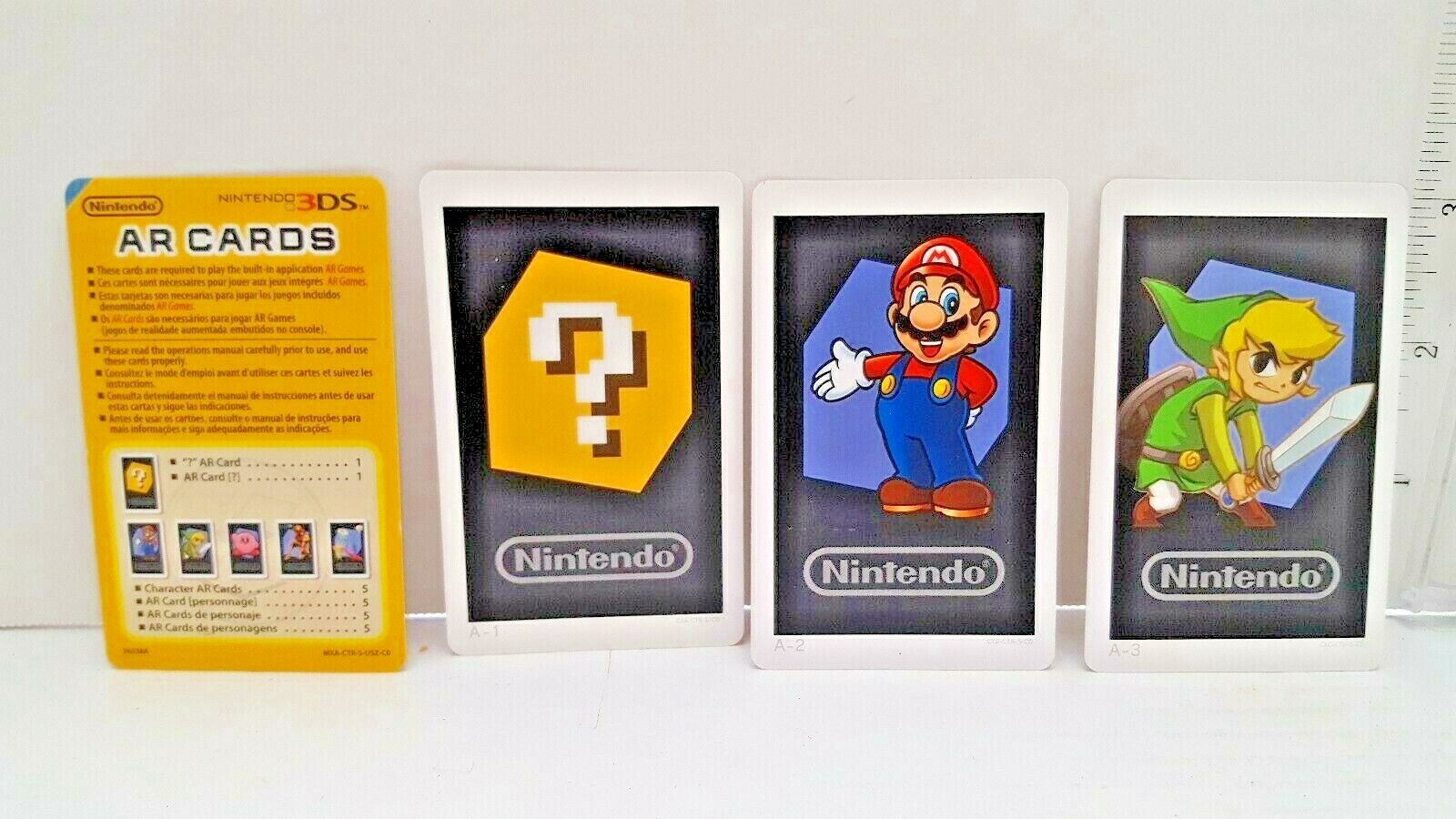 Nintendo 3DS Lot of 6 AR Cards