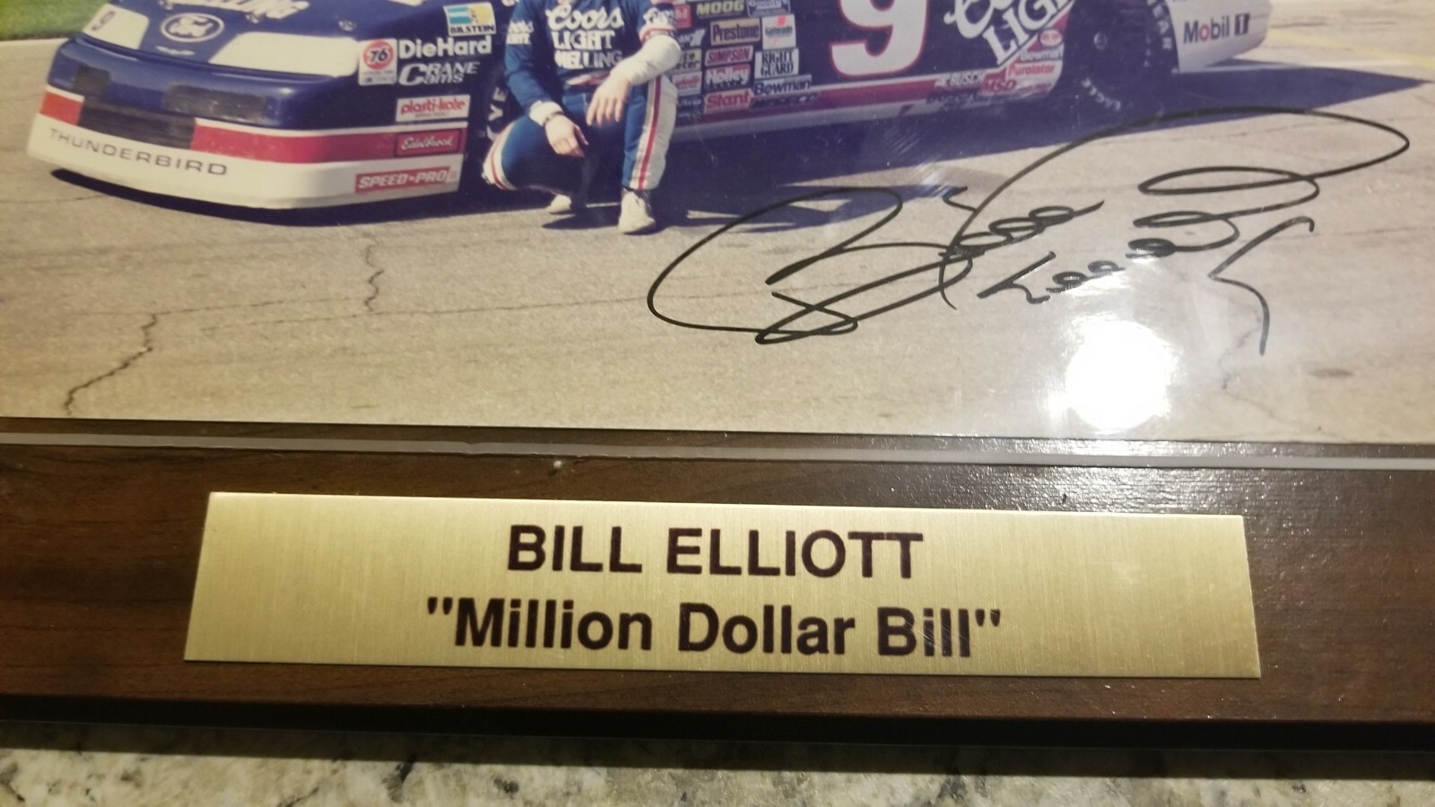 Authentic Autographed NASCAR - Bill Elliott